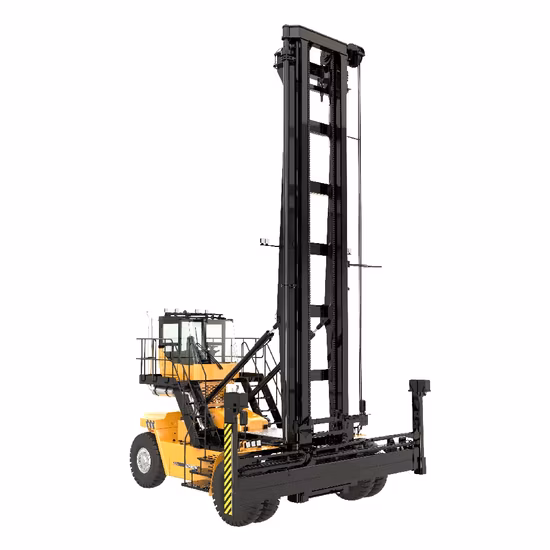 중국 Xch907K 9톤 빈 컨테이너 핸들러 7단 스태커 포크리프트 20′ 40′